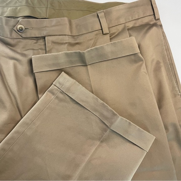 Jos. A. Bank 40X36 Travelers Collection Tan Khaki Dress Pants Cotton PRELOVED - Picture 7 of 11